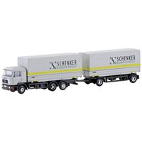 Minis by Lemke LC4633 N Vrachtwagen MAN F90 3-assige wissellaadbak-hangertrein Schenker Cargo