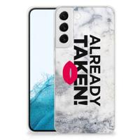 Samsung Galaxy S22 Plus | Siliconen hoesje | met naam Already Taken White