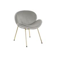 Stoel DKD Home Decor Gouden Lichtgrijs 62 x 58 x 73 cm