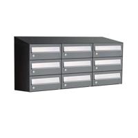 Allux Hive Set 3-Breed, 3-Hoog Met Dak Antraciet - 40030065_3x3d