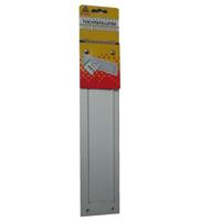 Deltafix brievenbustochtplaat - met klep - 340x83 mm - wit - thumbnail
