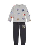 HEMA Kinderpyjama Sport Grijsmelange (grijsmelange)