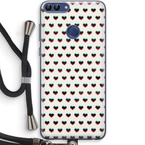 Hartjes: Huawei P Smart (2018) Transparant Hoesje met koord