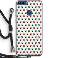 Hartjes: Huawei P Smart (2018) Transparant Hoesje met koord