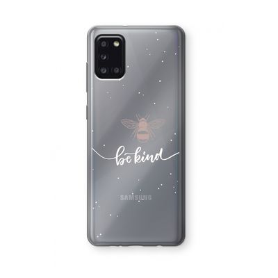 Be(e) kind: Samsung Galaxy A31 Transparant Hoesje