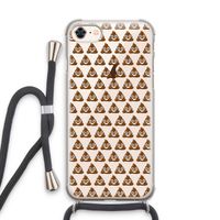 Poop emoji: iPhone 7 Transparant Hoesje met koord