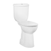 Toiletpot Staand BWS Mala Verhoogd Onder Aansluiting Wit OP = OP