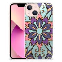iPhone 13 mini | TPU Case | Purple Flower