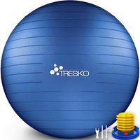 Fitnessbal, yogabal met pomp - diameter 75 cm - IndigoBlue - thumbnail