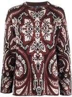 ETRO pull à motif intarsia - Marron