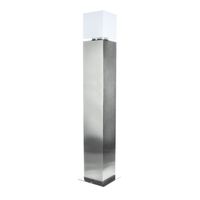 Buitenlamp staand SQUARE POLE 90 cm RVS 3000K