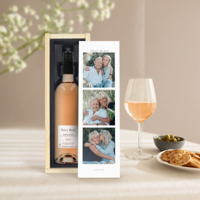 Wijn in bedrukte kist - Belvy - Rosé