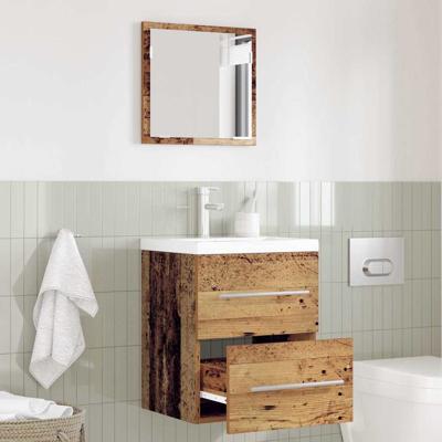 Badkamer Kast met lade Oude hout 41 x 38.5 x 48 cm Bewerkt hout