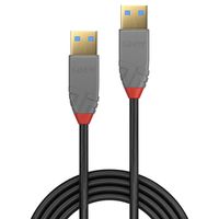 Lindy 36753 USB-kabel 3 m USB 3.2 Gen 1 (3.1 Gen 1) USB A Zwart, Grijs - thumbnail