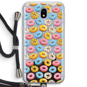 Pink donuts: Samsung Galaxy J5 (2017) Transparant Hoesje met koord