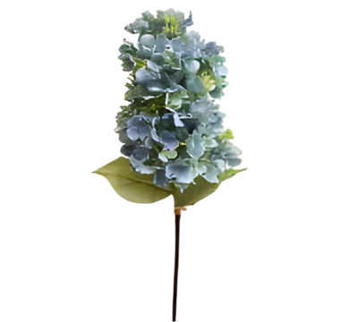 Kunst hortensia pluim blauw groen 85 cm - Buitengewoon de boet