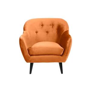 Fauteuil Lucera - stof Letto - koper - Leen Bakker