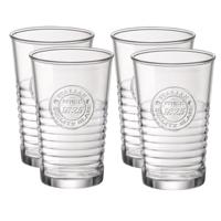 Waterglazen - Set van 4x - transparant - 300 ml - glas - glazen - drinkglazen Waterglazen - Set van 4x - transparant - 300 ml - glas - glazen - drinkglazen
