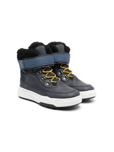 Geox Kids bottines Bunshee à design fourré - Bleu