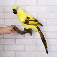 45CM simulatie papegaai simulatie vogel Ara Foam Feather Parrot sen tuinieren decoratie kleur: geel