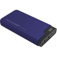 RealPower PB-15000C Navy Blue powerbank 15000 mAh Zwart, Blauw RealPower PB-15000C Navy Blue powerbank 15000 mAh Zwart, Blauw