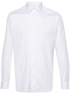 Zegna chemise en popeline à manches longues - Blanc