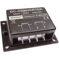 Kemo Kemo-Electronic Spanningsomvormer Module Ingangsspanning (bereik): 24 - 26 V/DC Uitgangsspanning (bereik): 12 V/DC (max.) 3 A - thumbnail