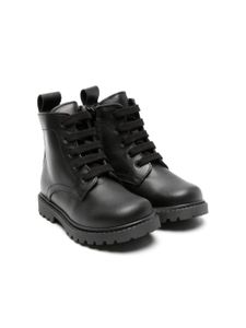 DSQUARED2 KIDS bottines en cuir à empiècements - Noir