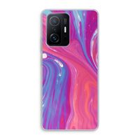 Paarse stroom: Xiaomi 11T Transparant Hoesje