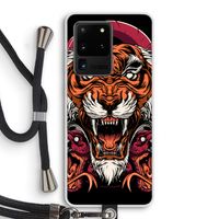 Tiger and Rattlesnakes: Samsung Galaxy S20 Ultra Transparant Hoesje met koord