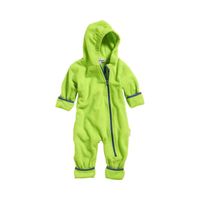 Playshoes fleece babypak Contrast Groen Maat - thumbnail