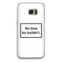 No time: Samsung Galaxy S7 Edge Transparant Hoesje No time: Samsung Galaxy S7 Edge Transparant Hoesje