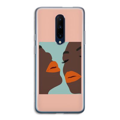 Orange lips: OnePlus 7 Pro Transparant Hoesje