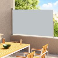 VidaXL Tuinscherm uittrekbaar 180x300 cm grijs