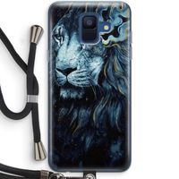 Darkness Lion: Samsung Galaxy A6 (2018) Transparant Hoesje met koord