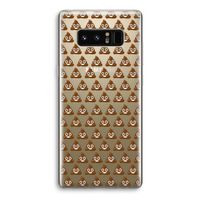 Poop emoji: Samsung Galaxy Note 8 Transparant Hoesje