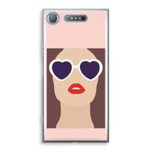 Red lips: Sony Xperia XZ1 Transparant Hoesje