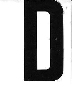 Plakletter Nobel Sticker letter D - Pickup