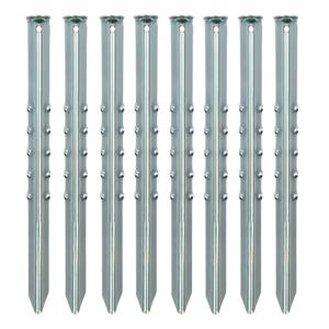 Grondpennen/tentharingen van metaal - 40 cm - 16x stuks - XXL size - Kampeer artikelen