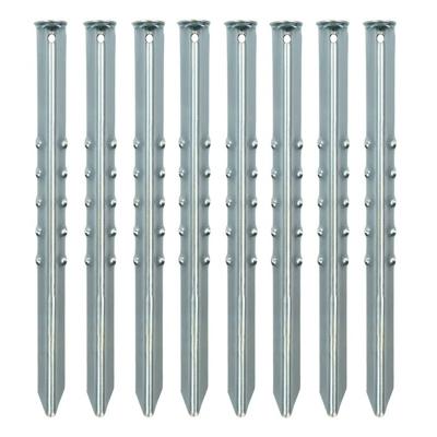 Grondpennen/tentharingen van metaal - 40 cm - 16x stuks - XXL size - Kampeer artikelen