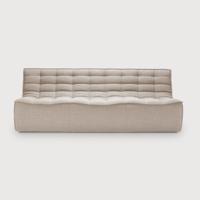 Ethnicraft Modulaire Bank 'N701' 3-zits, kleur Beige