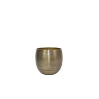 Ter Steege Bloempot Aluminium Goud D 24 cm H 22 cm