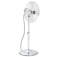 vidaXL Statiefventilator 3 snelheden 40 cm chroomkleurig - thumbnail