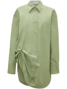 JW Anderson chemise oversize à détails d'œillets - Vert