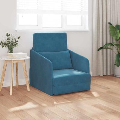 Slaapbank Blauw 65 x 80 x 83 cm Fluweel