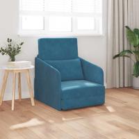 Slaapbank Blauw 65 x 80 x 83 cm Fluweel