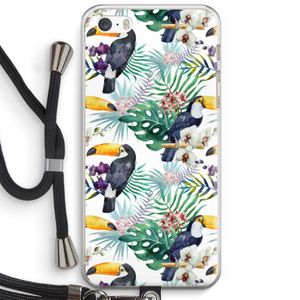 Tukans: iPhone 5 / 5S / SE Transparant Hoesje met koord