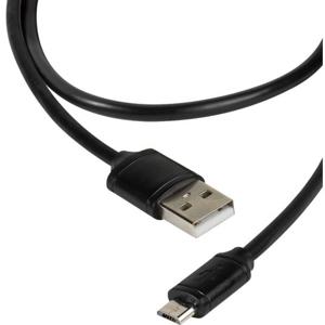 Vivanco USB-kabel USB 2.0 USB-A stekker, USB-micro-B stekker 1.20 m Zwart 36251