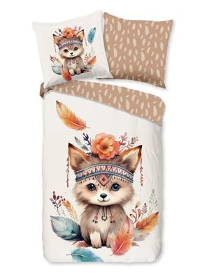 Good Morning Kinderdekbedovertrek "baby vos/ herfst thema" - Multi - (135x200 cm) - Katoen