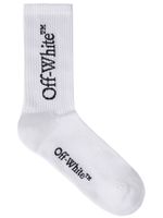 Off-White chaussettes à logo imprimé - Blanc